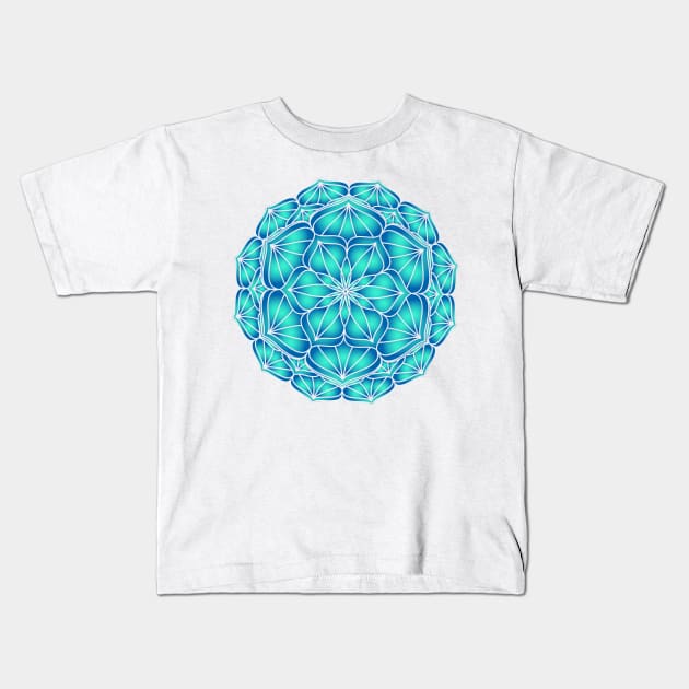 Floral Decoration Kids T-Shirt by Shop Ovov